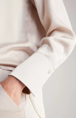 Satin Blouse in Delicate Pink