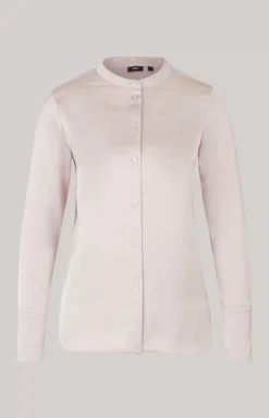Satin Blouse in Delicate Pink