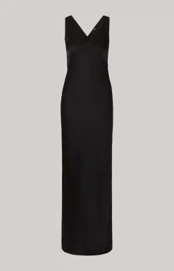 Satin Dress in Black
