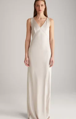 Satin Dress in Champagne