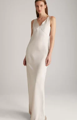 Satin Dress in Champagne