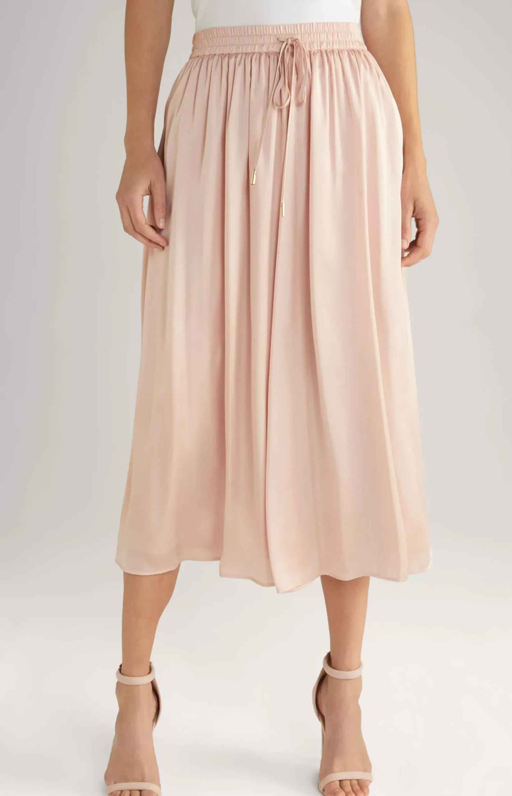 Satin Skirt in Rose