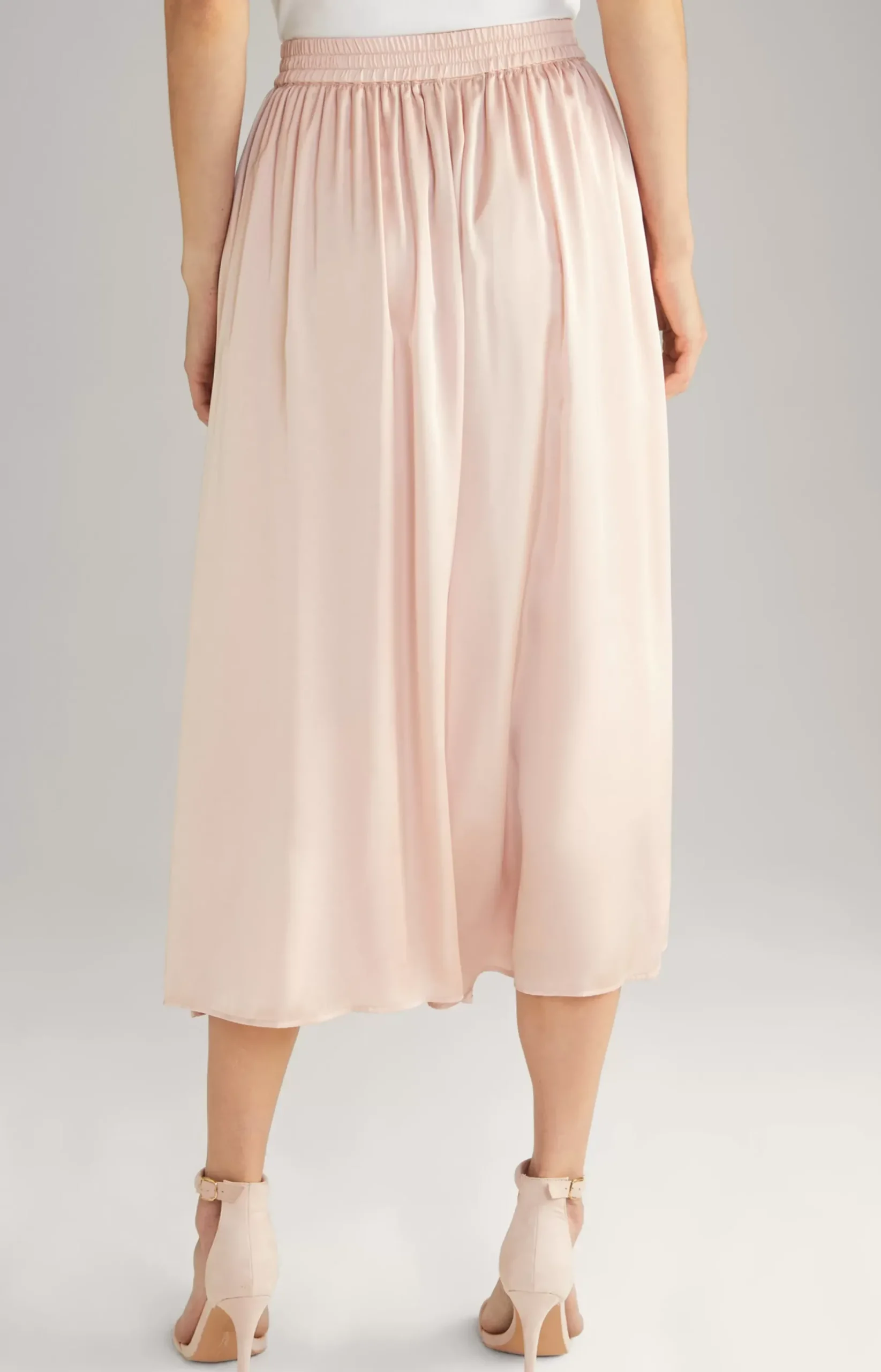 Satin Skirt in Rose