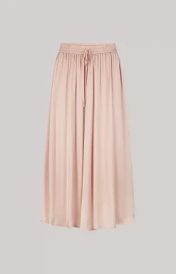 Satin Skirt in Rose