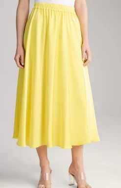 Satin Skirt in Yellow