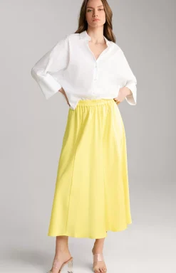 Satin Skirt in Yellow