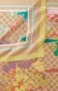 Scarf in a Beige Pattern