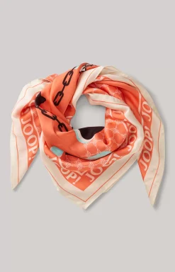Scarf in an Orange Pattern