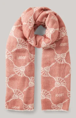 Scarf in Red/Beige