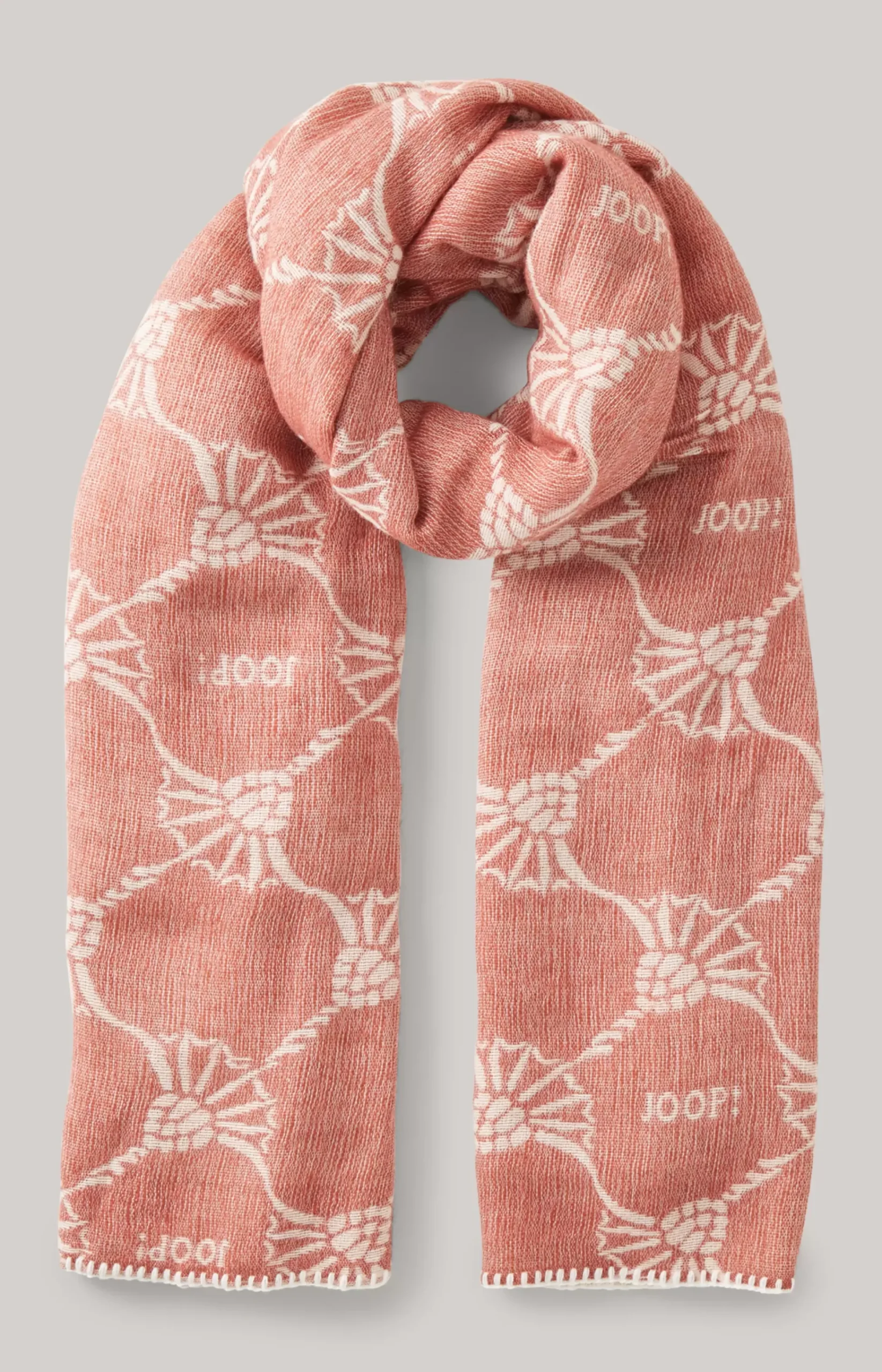 Scarf in Red/Beige