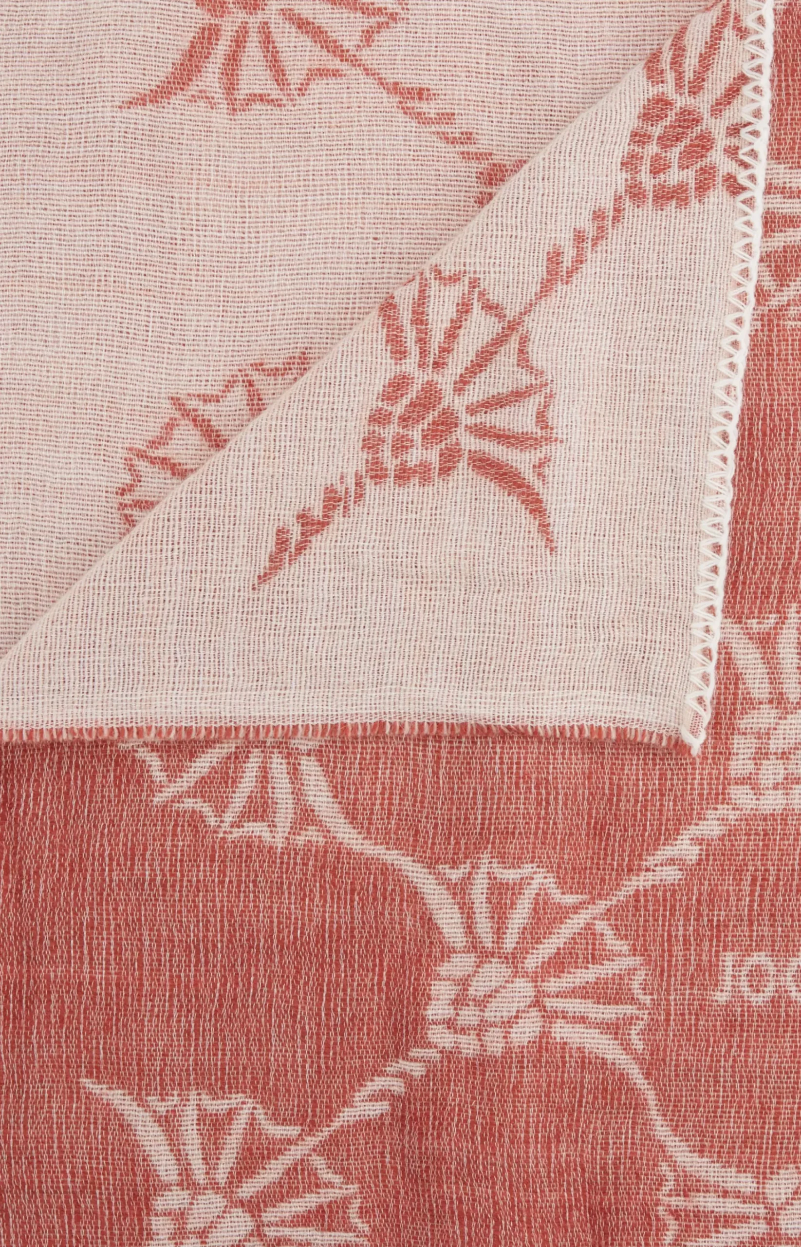 Scarf in Red/Beige