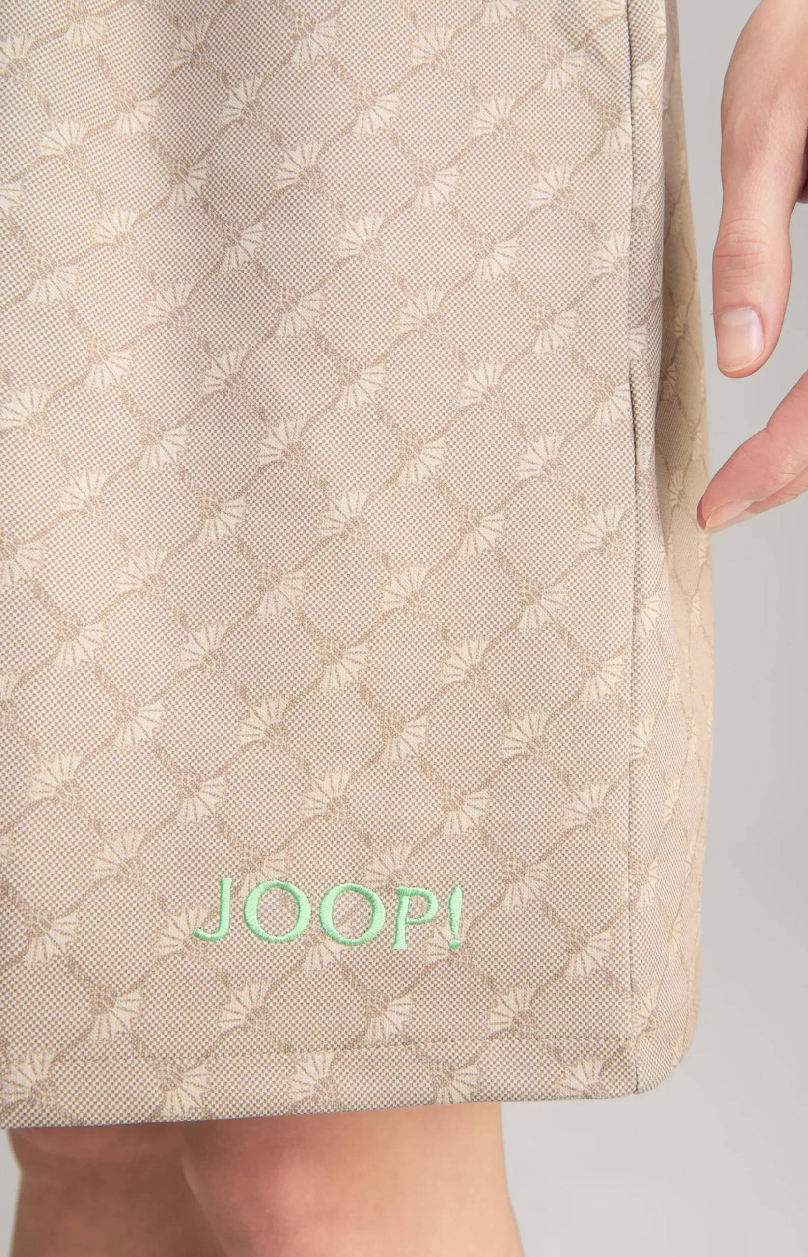 Scuba Dress in a Beige Pattern