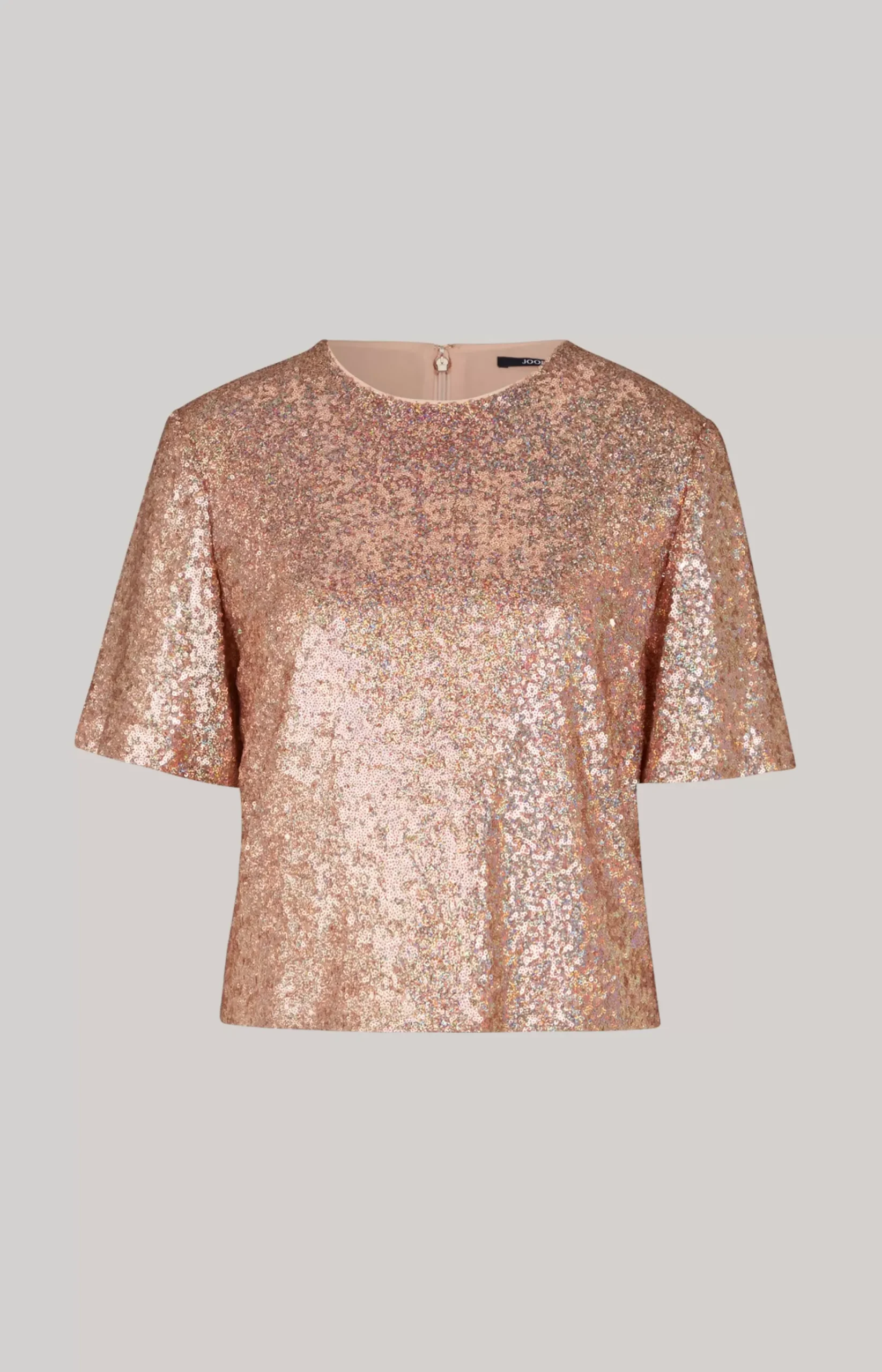 Sequined Blouse-style Top in Copper/Gold