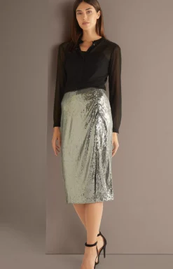 Sequined Skirt in Grey