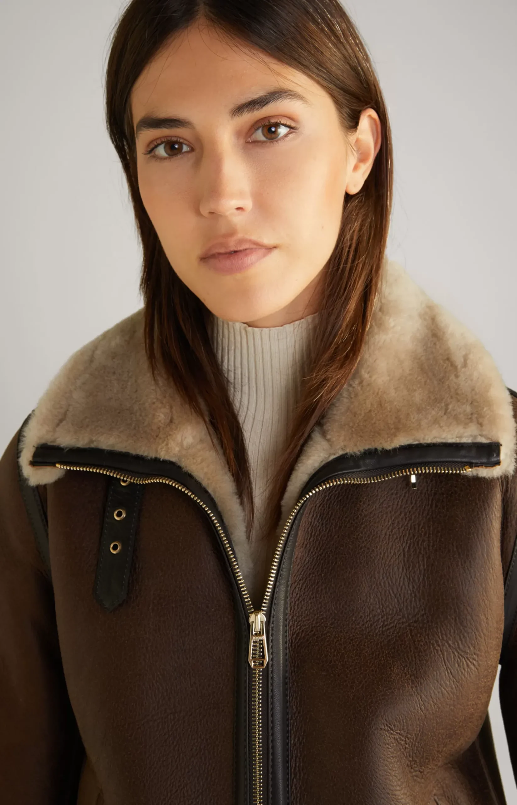Shearling Jacket in Brown