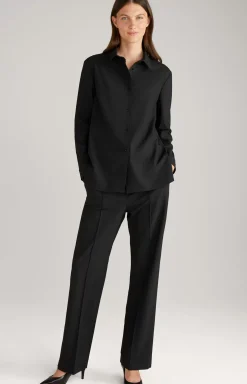Shirt-style Blouse in Black