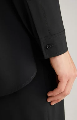 Shirt-style Blouse in Black