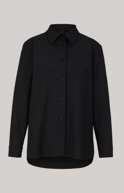 Shirt-style Blouse in Black