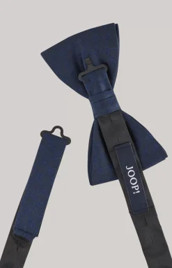 Silk Bow Tie in Dark Blue
