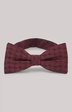 Silk Bow Tie in Dark Red