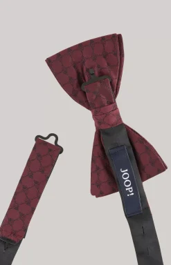 Silk Bow Tie in Dark Red