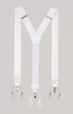 Silk Braces in Off-white