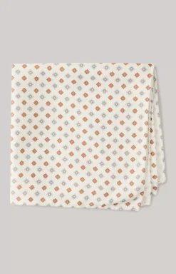 Silk Pocket Square in Off-White