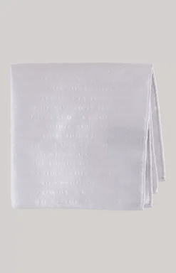 Silk Pocket Square in White