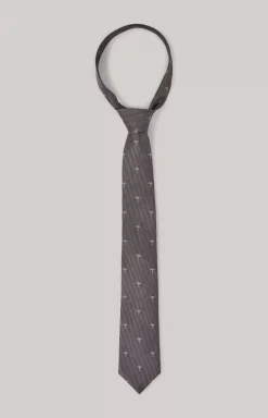 Silk Tie in Grey