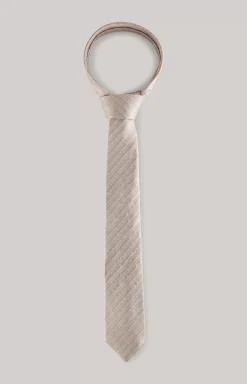 Silk Tie in Light Brown