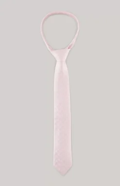 Silk tie in rosé