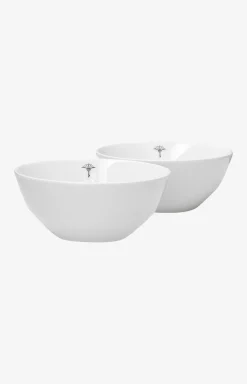 Single Cornflower Bowl 13 cm - Set of 2 in White