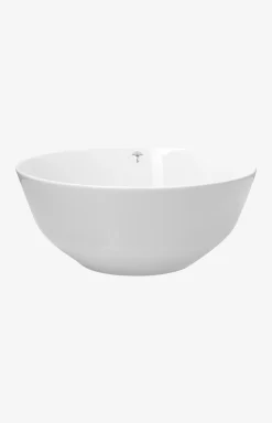 Single Cornflower Bowl 23 cm in White