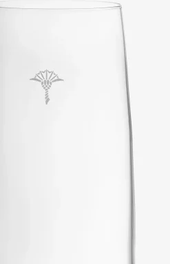 Single Cornflower Champagne Glass - Set of 2