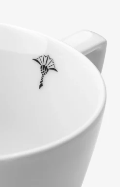 Single Cornflower Cup - Set of 2, White