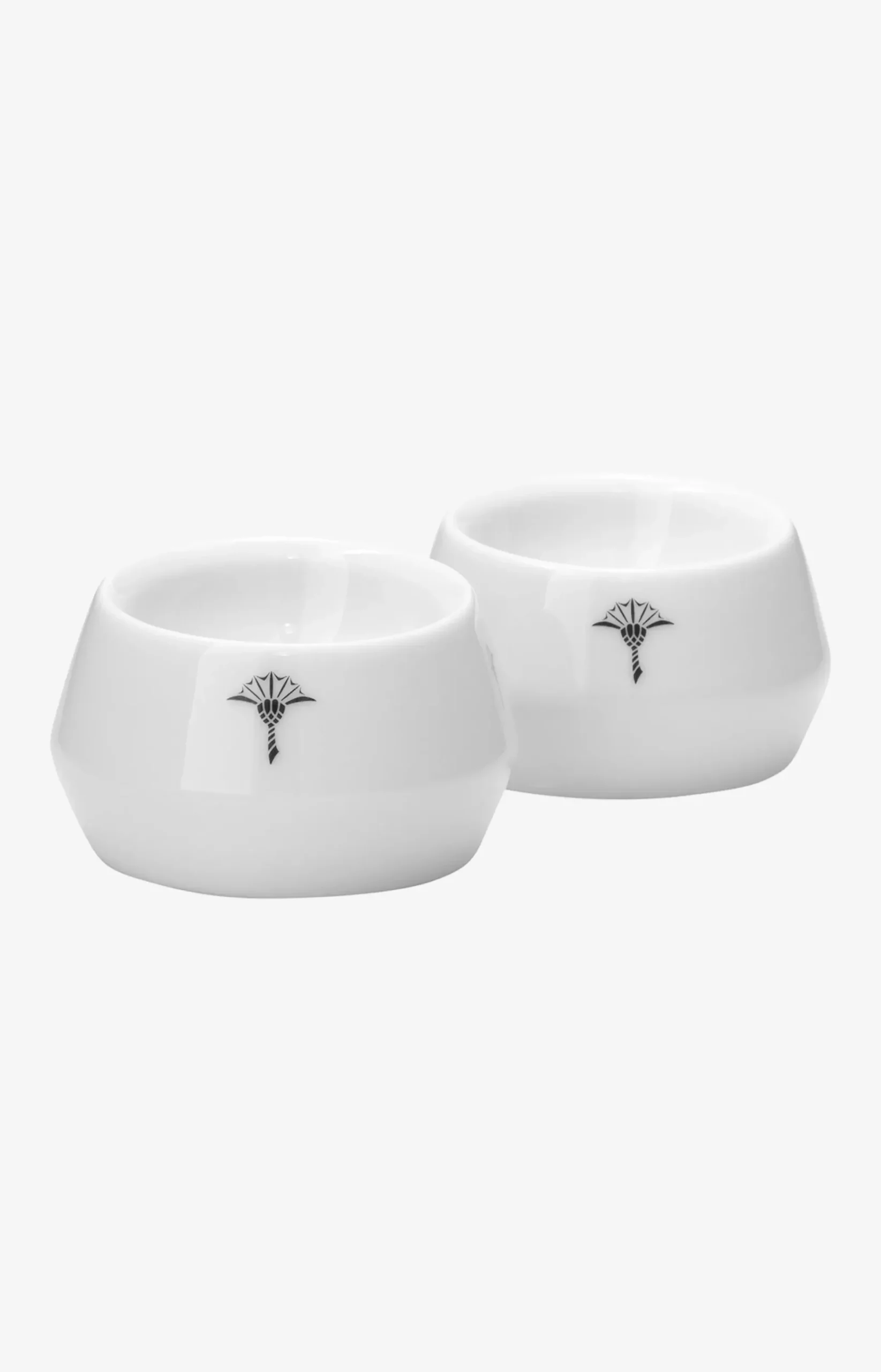 Single Cornflower Egg Cups - Set of 2 in White