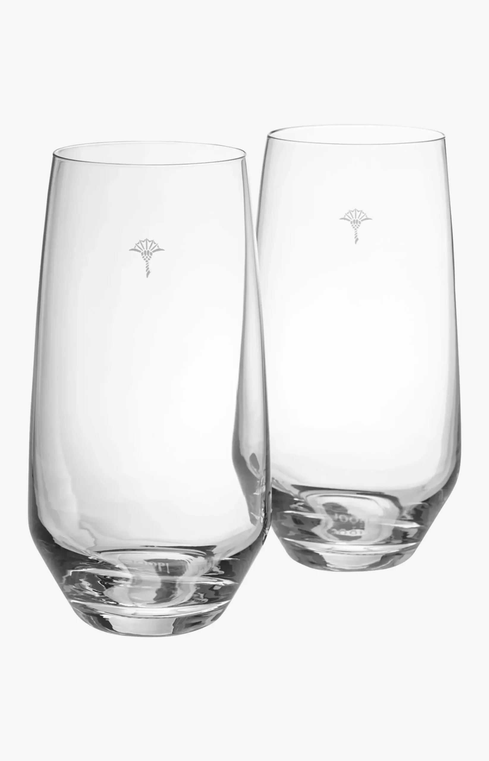 Single Cornflower long drink glass - set of 2