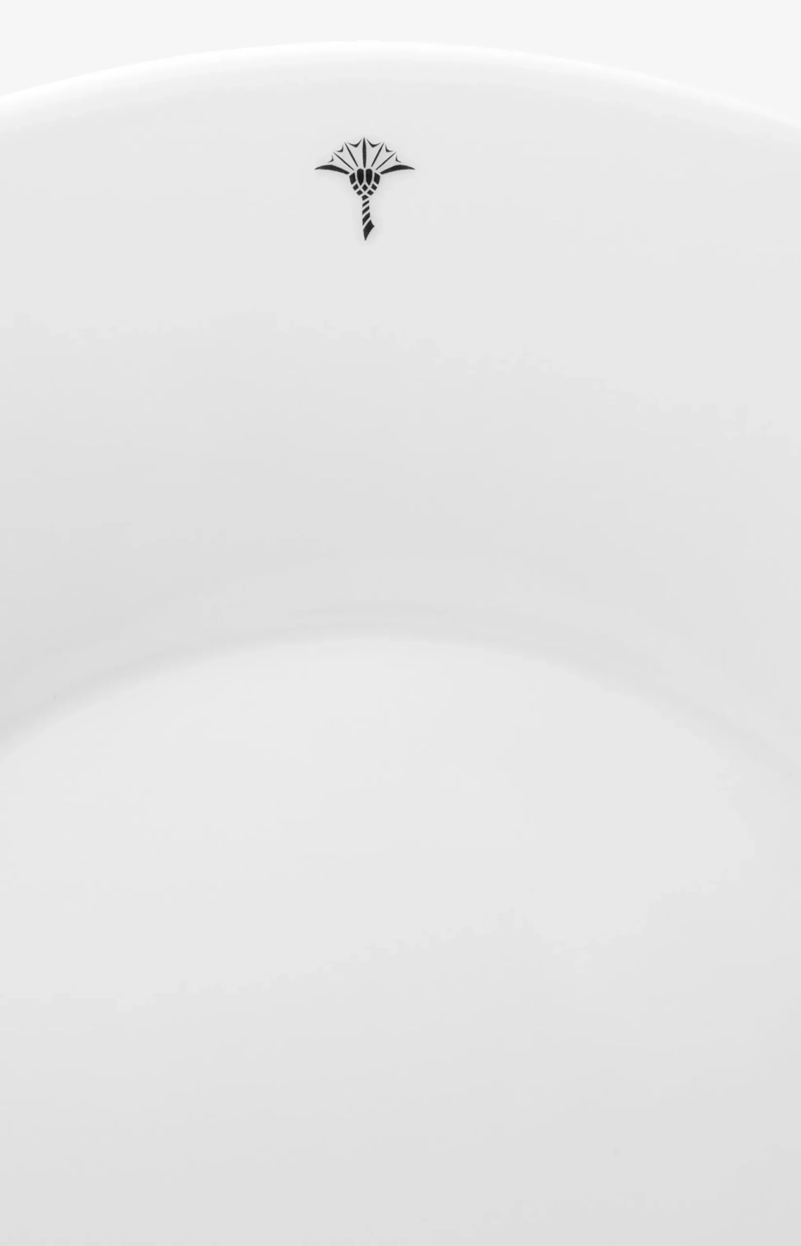 Single Cornflower underplate in white
