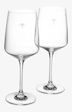 Single Cornflower white wine glass - set of 2