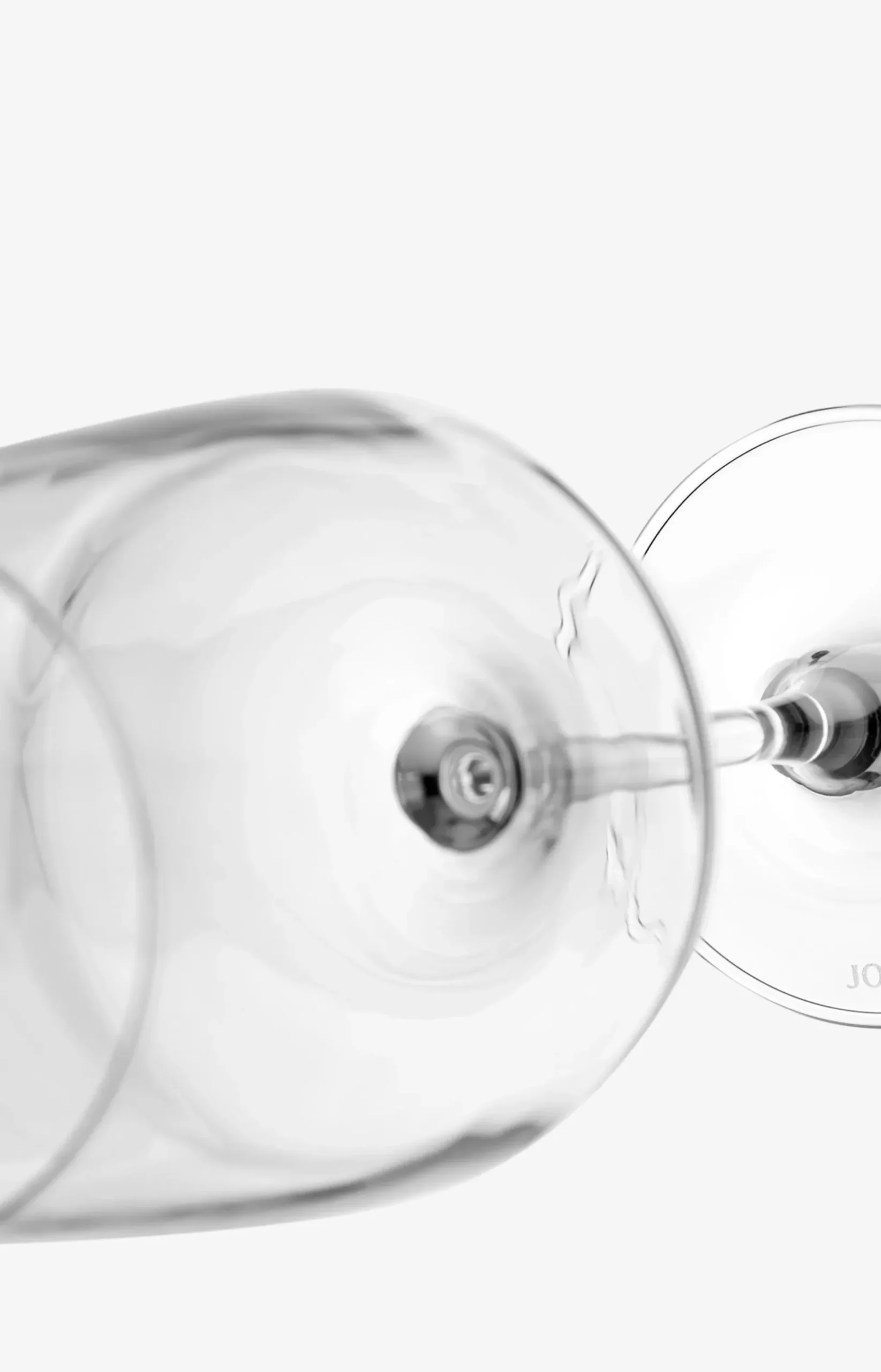 Single Cornflower white wine glass - set of 2