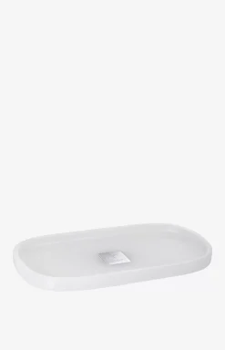 Small Crystal Line tray in white