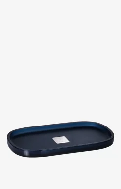 Small Crystal Line tray in dark blue