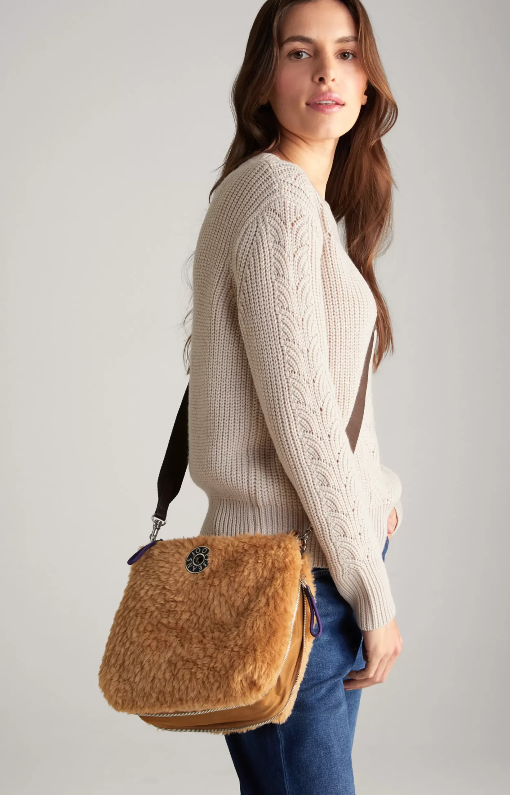 Soffice Letizia Shoulder Bag in Brown