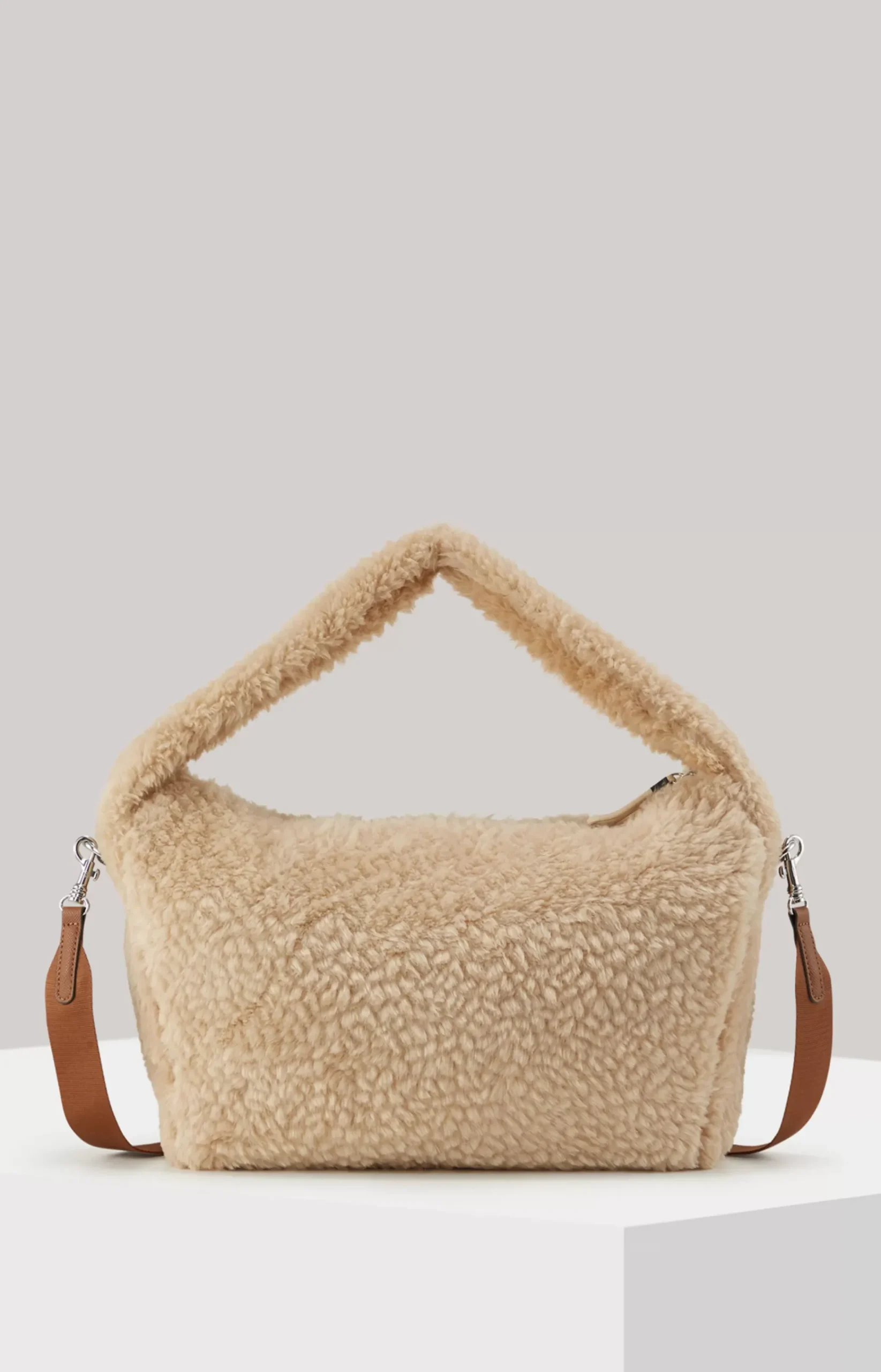 Soffice Vivianna Hobo Bag in Beige
