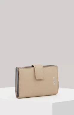 Sofisticato C-Two Leather Card Case in Beige