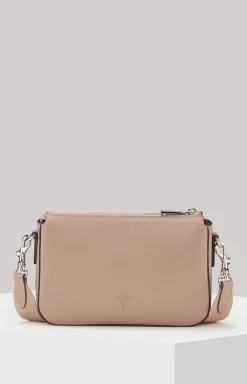 Sofisticato Jasmina Leather Shoulder Bag in Mauve