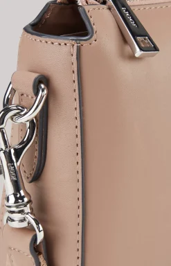 Sofisticato Jasmina Leather Shoulder Bag in Mauve