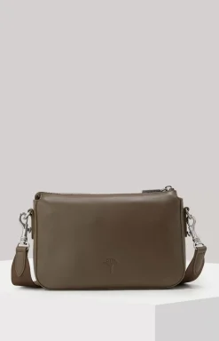 Sofisticato Jasmina Leather Shoulder Bag in Brown