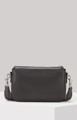 Sofisticato Jasmina Leather Shoulder Bag in Grey
