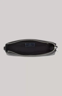 Sofisticato Jasmina Leather Shoulder Bag in Black